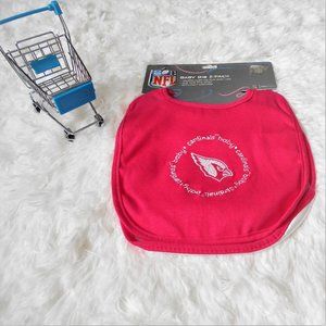 NFL Baby Fanatic Bib Set Arizona Cardinals Pink White